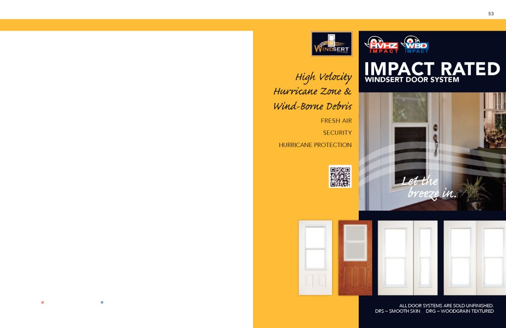 Impact Rated Windsert Door System Brochure pdf