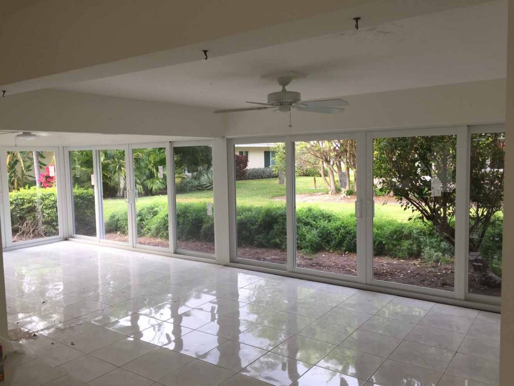T4 PGT Impact Sliding Glass Doors Enclosure